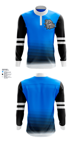 Quarter Zip Jacket, Bulldawgs, , Teamtime, Team time, sublimation, custom sports apparel, team uniforms, spirit wear, spiritwear, sports uniforms, custom shirts, team store, custom team store, fundraiser sports, apparel fundraiser