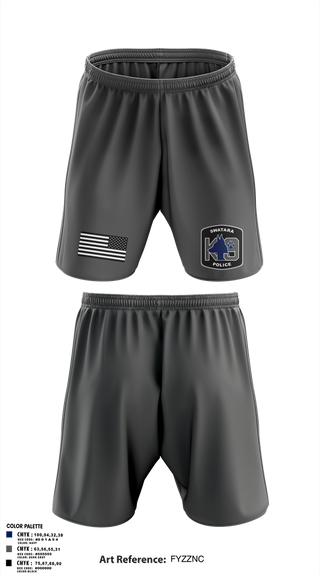 Athletic Shorts With Pockets, Swatara K9, Police, Teamtime, Team time, sublimation, custom sports apparel, team uniforms, spirit wear, spiritwear, sports uniforms, custom shirts, team store, custom team store, fundraiser sports, apparel fundraiser