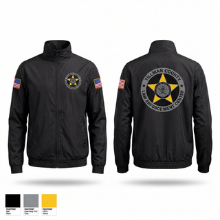 Windbreaker, Tillman County Law Enforcement Center, Police, Teamtime, Team time, sublimation, custom sports apparel, team uniforms, spirit wear, spiritwear, sports uniforms, custom shirts, team store, custom team store, fundraiser sports, apparel fundraiser