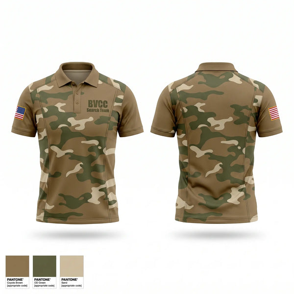 Short Sleeve Performance Polo, BVCC Search Team, Police, Teamtime, Team time, sublimation, custom sports apparel, team uniforms, spirit wear, spiritwear, sports uniforms, custom shirts, team store, custom team store, fundraiser sports, apparel fundraiser