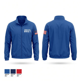 Windbreaker, Cherry Hill RVFD #7, Fire Department, Teamtime, Team time, sublimation, custom sports apparel, team uniforms, spirit wear, spiritwear, sports uniforms, custom shirts, team store, custom team store, fundraiser sports, apparel fundraiser