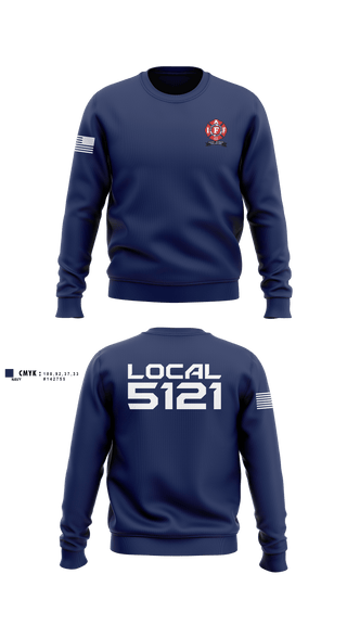 Crew Neck Sweatshirt, Kent-Sussex Professional Firefighters Local 5121Kent-Sussex Professional Firefighters Local 5121, Fire Department, Teamtime, Team time, sublimation, custom sports apparel, team uniforms, spirit wear, spiritwear, sports uniforms, custom shirts, team store, custom team store, fundraiser sports, apparel fundraiser