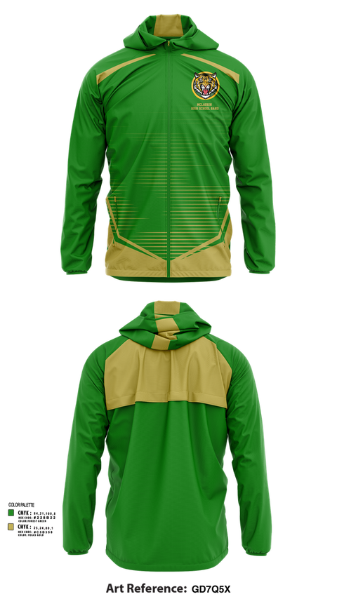 Windbreaker, McLaurin High School Band, Spirit Store, Teamtime, Team time, sublimation, custom sports apparel, team uniforms, spirit wear, spiritwear, sports uniforms, custom shirts, team store, custom team store, fundraiser sports, apparel fundraiser