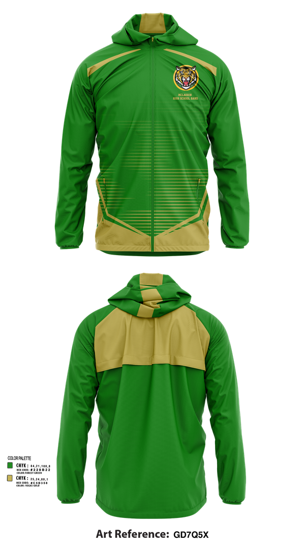 Windbreaker, McLaurin High School Band, Spirit Store, Teamtime, Team time, sublimation, custom sports apparel, team uniforms, spirit wear, spiritwear, sports uniforms, custom shirts, team store, custom team store, fundraiser sports, apparel fundraiser
