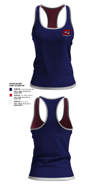 Schenectady Belmont Football & Cheer 31976871 Tank Top - 2