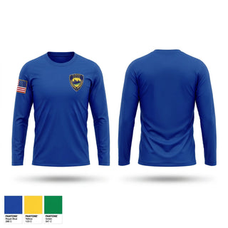 Long Sleeve Performance Shirt, Albany Police Department, Police, Teamtime, Team time, sublimation, custom sports apparel, team uniforms, spirit wear, spiritwear, sports uniforms, custom shirts, team store, custom team store, fundraiser sports, apparel fundraiser