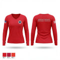 Windsor Township Emergency Services 4291896 Women's Long Sleeve V-neck Shirt - 1
