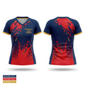 NY American Legion Baseball Women's Short Sleeve V-neck Shirt - 1