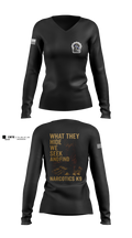 Narcotics K9 63808896 Women's Long Sleeve V-neck Shirt - 1