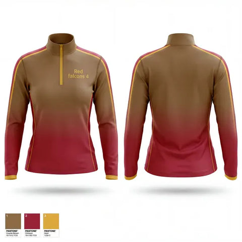 Quarter Zip Jacket, Red falcons, Softball, Teamtime, Team time, sublimation, custom sports apparel, team uniforms, spirit wear, spiritwear, sports uniforms, custom shirts, team store, custom team store, fundraiser sports, apparel fundraiser