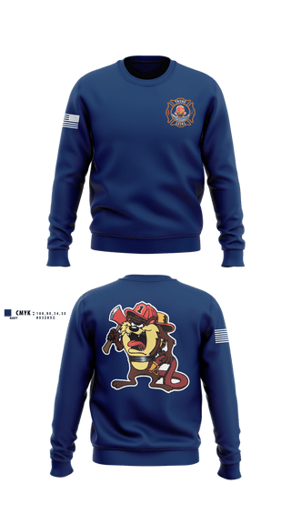 Crew Neck Sweatshirt, TFD Local 5281, Fire Department, Teamtime, Team time, sublimation, custom sports apparel, team uniforms, spirit wear, spiritwear, sports uniforms, custom shirts, team store, custom team store, fundraiser sports, apparel fundraiser