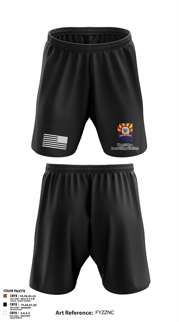 Athletic Shorts With Pockets, Westridge Recruiting Station, Army, Teamtime, Team time, sublimation, custom sports apparel, team uniforms, spirit wear, spiritwear, sports uniforms, custom shirts, team store, custom team store, fundraiser sports, apparel fundraiser