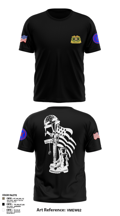 962D QUARTERMASTER COMPANY (MORTUARY AFFAIRS) 48662806 Short Sleeve Performance Shirt - 3