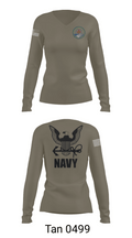 Cvn 77 IM-5 93310864 Women's Long Sleeve V-neck Shirt - 73