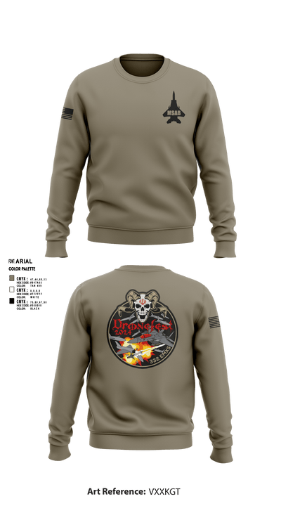 332nd EMXS 72037351 Crew Neck Sweatshirt - 3