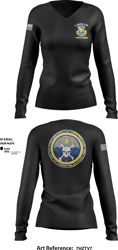 LAZY HELLDIVER 74477476 Women's Long Sleeve V-neck Shirt - 6