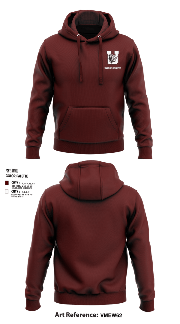 Hoodie, Uvalde Coyotes, Wrestling, Teamtime, Team time, sublimation, custom sports apparel, team uniforms, spirit wear, spiritwear, sports uniforms, custom shirts, team store, custom team store, fundraiser sports, apparel fundraiser