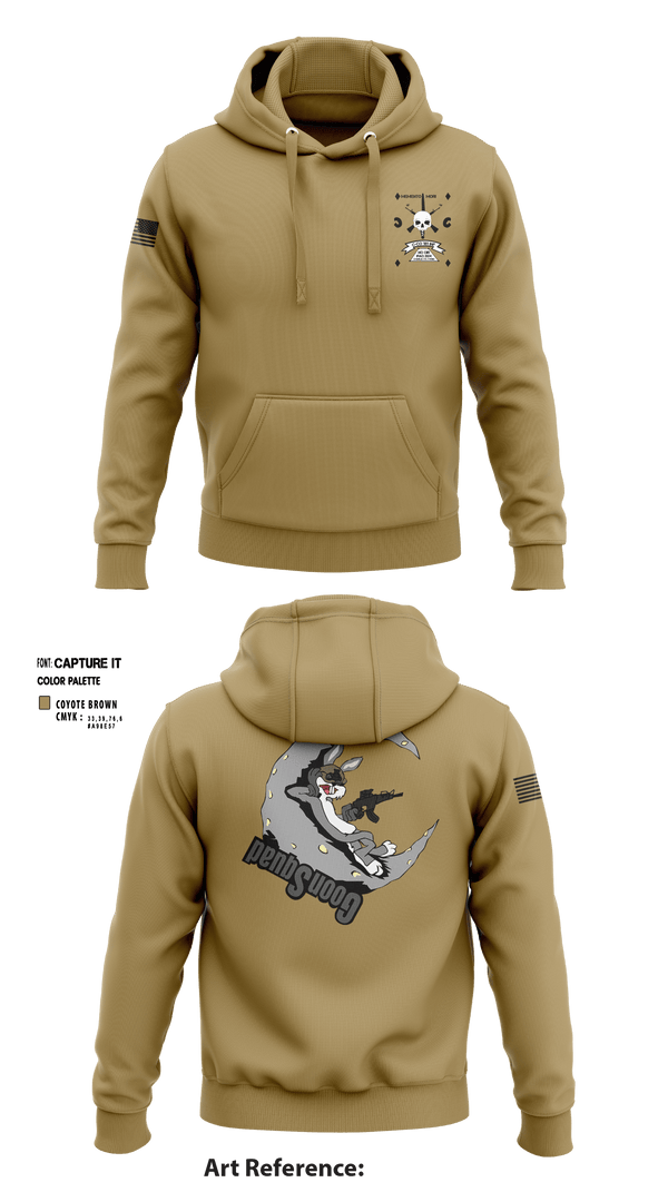 Hoodie, 1-181 INF Goon Squad, , Teamtime, Team time, sublimation, custom sports apparel, team uniforms, spirit wear, spiritwear, sports uniforms, custom shirts, team store, custom team store, fundraiser sports, apparel fundraiser