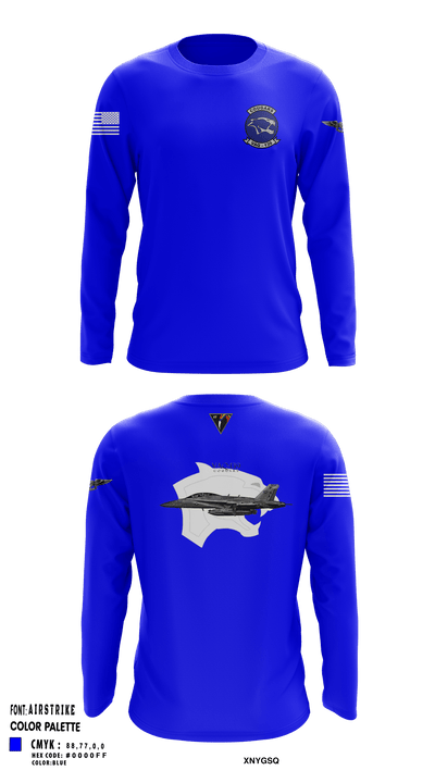 VAQ-139 Cougars 17202131 Long Sleeve Performance Shirt - 22