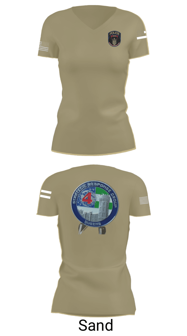 Women's Short Sleeve Vneck Shirt, SRG 4, Police, Teamtime, Team time, sublimation, custom sports apparel, team uniforms, spirit wear, spiritwear, sports uniforms, custom shirts, team store, custom team store, fundraiser sports, apparel fundraiser