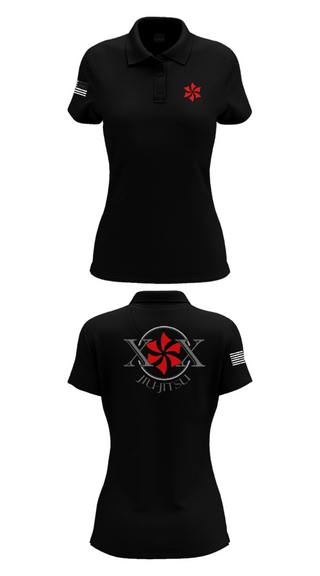 Women's Short Sleeve Performance Polo, 10-10 Jiu Jitsu, Wrestling, Teamtime, Team time, sublimation, custom sports apparel, team uniforms, spirit wear, spiritwear, sports uniforms, custom shirts, team store, custom team store, fundraiser sports, apparel fundraiser