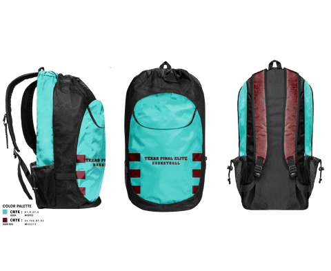 Gear Bag, Texas final elite, Men's Basketball, Teamtime, Team time, sublimation, custom sports apparel, team uniforms, spirit wear, spiritwear, sports uniforms, custom shirts, team store, custom team store, fundraiser sports, apparel fundraiser