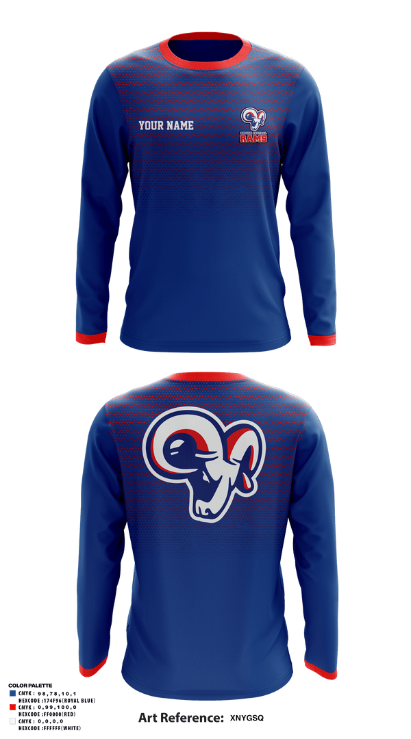 Long Sleeve Performance Shirt, Greene Central Rams, Wrestling, Teamtime, Team time, sublimation, custom sports apparel, team uniforms, spirit wear, spiritwear, sports uniforms, custom shirts, team store, custom team store, fundraiser sports, apparel fundraiser