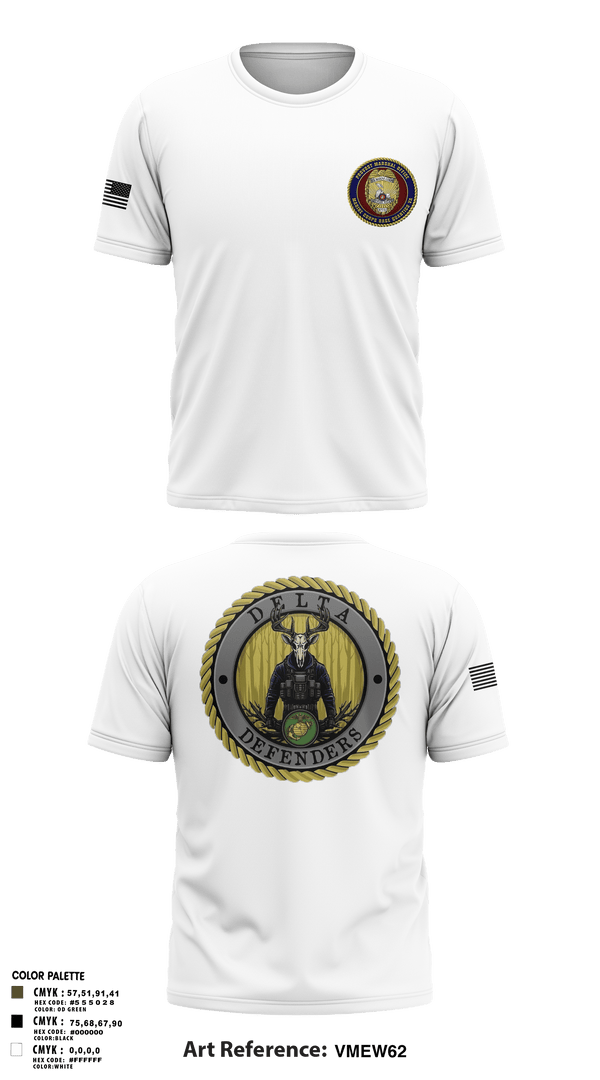 Old School Cotton Feel Shirt, PMO Delta, Marines, Teamtime, Team time, sublimation, custom sports apparel, team uniforms, spirit wear, spiritwear, sports uniforms, custom shirts, team store, custom team store, fundraiser sports, apparel fundraiser