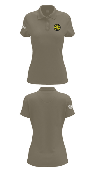 Women's Short Sleeve Performance Polo, OCS 117th RTI, National Guard, Teamtime, Team time, sublimation, custom sports apparel, team uniforms, spirit wear, spiritwear, sports uniforms, custom shirts, team store, custom team store, fundraiser sports, apparel fundraiser