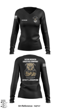 582nd MLC 28327746 Women's Long Sleeve V-neck Shirt - 3