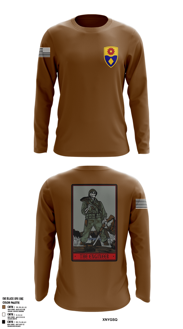 Long Sleeve Performance Shirt, 649 ENG CO, Army, Teamtime, Team time, sublimation, custom sports apparel, team uniforms, spirit wear, spiritwear, sports uniforms, custom shirts, team store, custom team store, fundraiser sports, apparel fundraiser