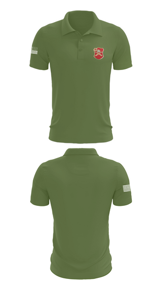 Short Sleeve Performance Polo, Bravo Battery, 6th Battalion, 10th Field Artillery, , Teamtime, Team time, sublimation, custom sports apparel, team uniforms, spirit wear, spiritwear, sports uniforms, custom shirts, team store, custom team store, fundraiser sports, apparel fundraiser