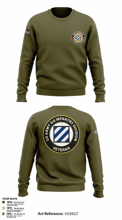 Crew Neck Sweatshirt, 1st Armored Brigade Combat Team, Army, Teamtime, Team time, sublimation, custom sports apparel, team uniforms, spirit wear, spiritwear, sports uniforms, custom shirts, team store, custom team store, fundraiser sports, apparel fundraiser
