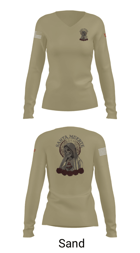 Women's Long Sleeve Vneck Shirt, None, Police, Teamtime, Team time, sublimation, custom sports apparel, team uniforms, spirit wear, spiritwear, sports uniforms, custom shirts, team store, custom team store, fundraiser sports, apparel fundraiser