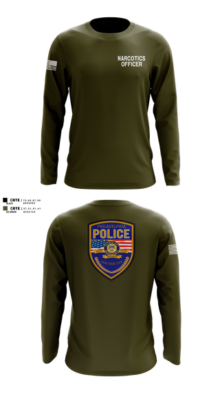 Long Sleeve Performance Shirt, Philadelphia police narcotics, Police, Teamtime, Team time, sublimation, custom sports apparel, team uniforms, spirit wear, spiritwear, sports uniforms, custom shirts, team store, custom team store, fundraiser sports, apparel fundraiser
