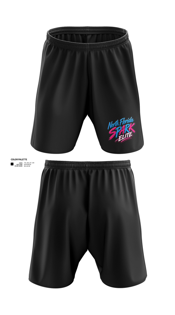 Athletic Shorts With Pockets, North Florida Spark, Softball, Teamtime, Team time, sublimation, custom sports apparel, team uniforms, spirit wear, spiritwear, sports uniforms, custom shirts, team store, custom team store, fundraiser sports, apparel fundraiser