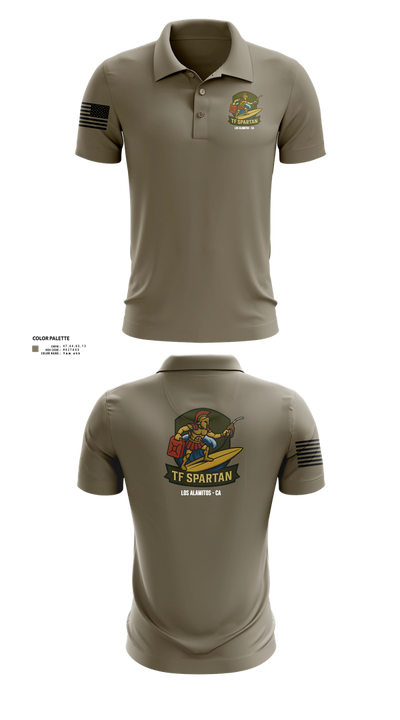 Task Force Spartan 82789422 Short Sleeve Performance Polo - 26