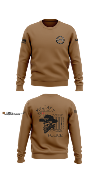 Crew Neck Sweatshirt, 3RD PLATOON OUTLAWS, Army, Teamtime, Team time, sublimation, custom sports apparel, team uniforms, spirit wear, spiritwear, sports uniforms, custom shirts, team store, custom team store, fundraiser sports, apparel fundraiser