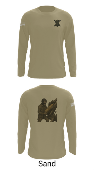 Long Sleeve Performance Shirt, 2/11 Battery H, Marines, Teamtime, Team time, sublimation, custom sports apparel, team uniforms, spirit wear, spiritwear, sports uniforms, custom shirts, team store, custom team store, fundraiser sports, apparel fundraiser