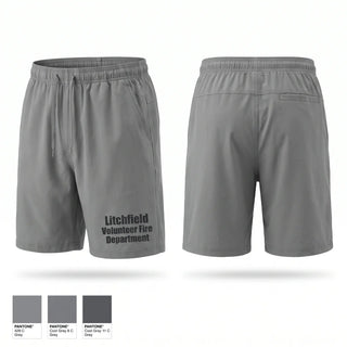 Athletic Shorts With Pockets, Litchfield Volunteer Fire Department, Fire Department, Teamtime, Team time, sublimation, custom sports apparel, team uniforms, spirit wear, spiritwear, sports uniforms, custom shirts, team store, custom team store, fundraiser sports, apparel fundraiser