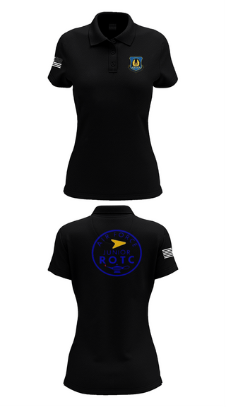 Womens Short Sleeve Performance Polo, 61st Eagle Squadron, Air Force, Teamtime, Team time, sublimation, custom sports apparel, team uniforms, spirit wear, spiritwear, sports uniforms, custom shirts, team store, custom team store, fundraiser sports, apparel fundraiser