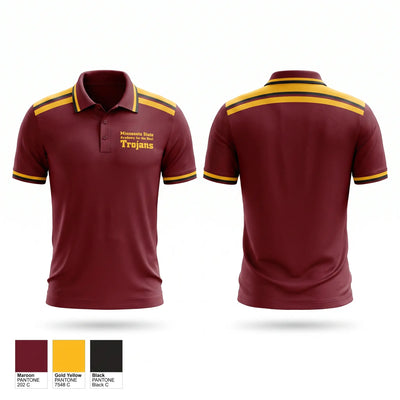 Minnesota State Academy for the Deaf Trojans Short Sleeve Performance Polo - 1