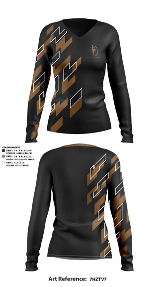 Womens Long Sleeve Vneck Shirt, Faith family footbal, , Teamtime, Team time, sublimation, custom sports apparel, team uniforms, spirit wear, spiritwear, sports uniforms, custom shirts, team store, custom team store, fundraiser sports, apparel fundraiser