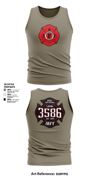 Tank Top, Local 3586 West Des Moines, Fire Department, Teamtime, Team time, sublimation, custom sports apparel, team uniforms, spirit wear, spiritwear, sports uniforms, custom shirts, team store, custom team store, fundraiser sports, apparel fundraiser