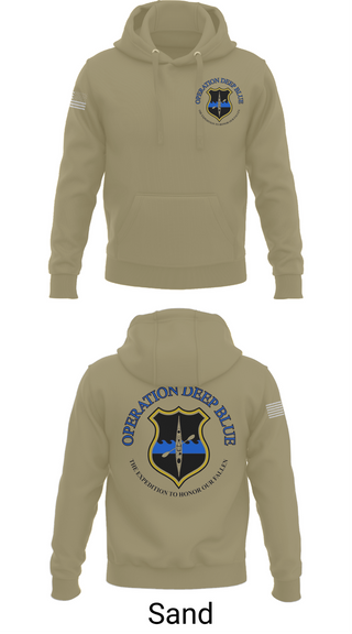 Hoodie, Operation Deep Blue, , Teamtime, Team time, sublimation, custom sports apparel, team uniforms, spirit wear, spiritwear, sports uniforms, custom shirts, team store, custom team store, fundraiser sports, apparel fundraiser