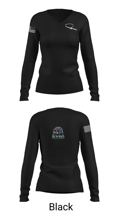 Zip Tie King’s 90151434 Women's Long Sleeve V-neck Shirt - 35