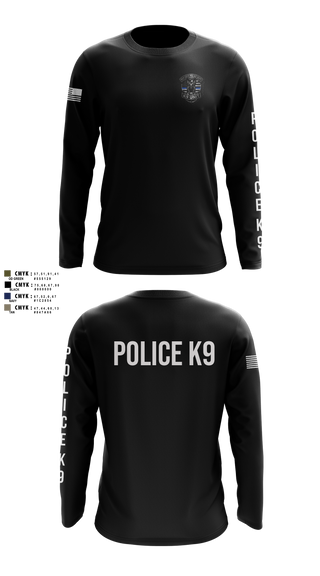 Long Sleeve Performance Shirt, Roy Cit Police K9, Police, Teamtime, Team time, sublimation, custom sports apparel, team uniforms, spirit wear, spiritwear, sports uniforms, custom shirts, team store, custom team store, fundraiser sports, apparel fundraiser