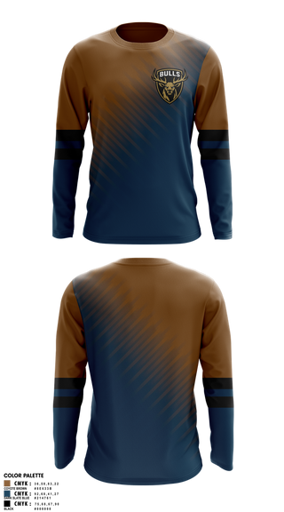 Long Sleeve Performance Shirt, BULLS, Ice Hockey, Teamtime, Team time, sublimation, custom sports apparel, team uniforms, spirit wear, spiritwear, sports uniforms, custom shirts, team store, custom team store, fundraiser sports, apparel fundraiser