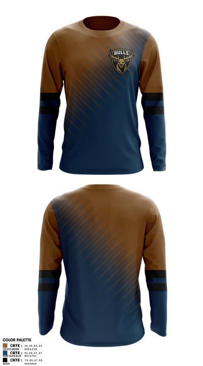 BULLS 87388937 Long Sleeve Performance Shirt 1