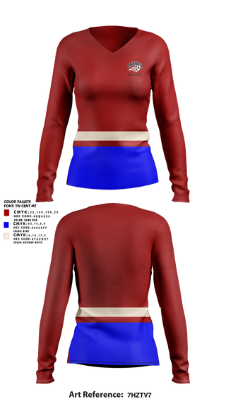 Womens Long Sleeve Vneck Shirt, 1 Nation, Women's Basketball, Teamtime, Team time, sublimation, custom sports apparel, team uniforms, spirit wear, spiritwear, sports uniforms, custom shirts, team store, custom team store, fundraiser sports, apparel fundraiser